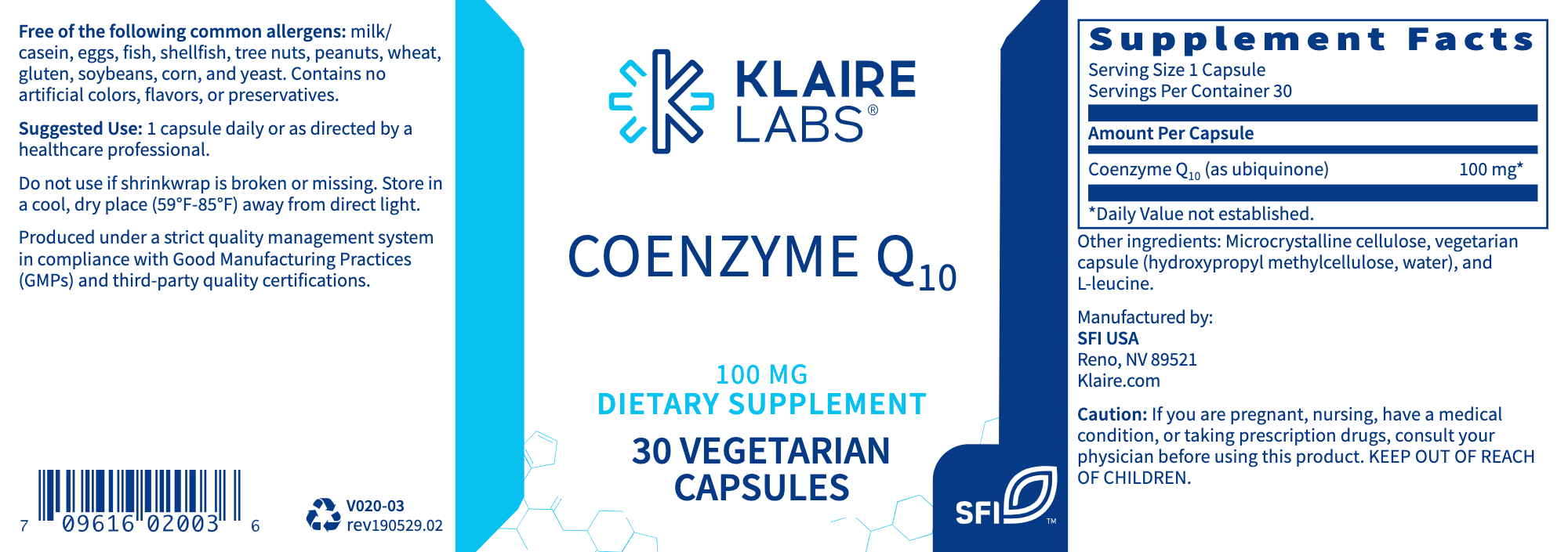 Coenzyme Q10 (100 mg) (30 Capsules)