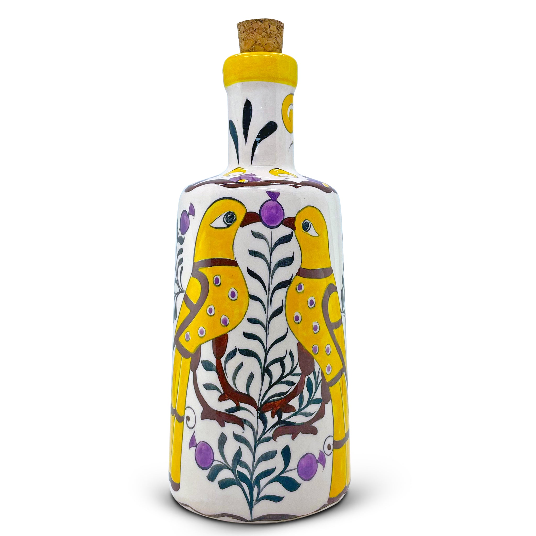 Olive Oil Cruet | Handmade Traditional Turkish | Kubadabad Palace Yellow