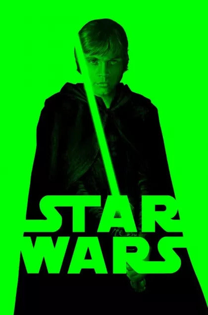 STAR WARS #28 JTC Luke Skywalker Green Negative Wash Variant