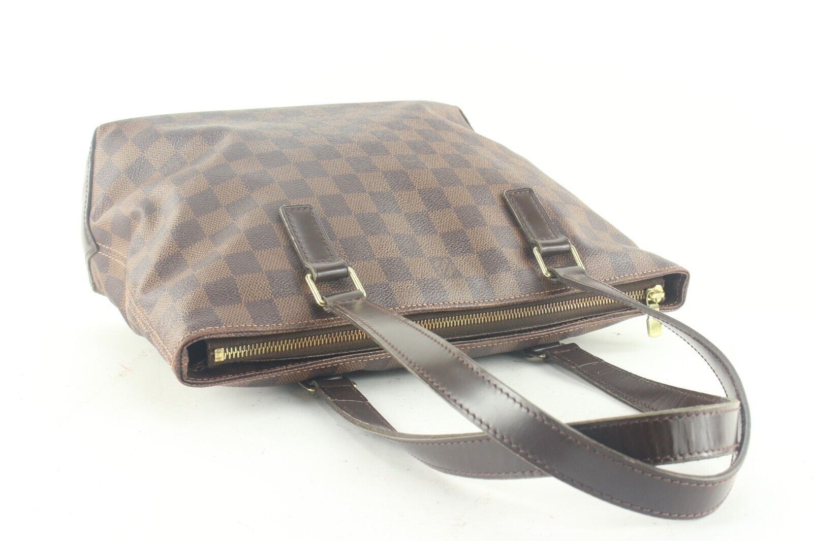 Louis Vuitton SPECIAL ORDER Damier Ebene Cabas Piano Zip Top Shoulder 2LV830K