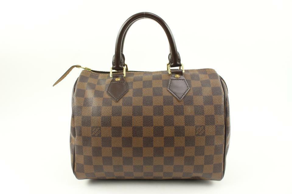 Louis Vuitton Damier Ebene Speedy 25 Boston Bag PM 1LV1114b