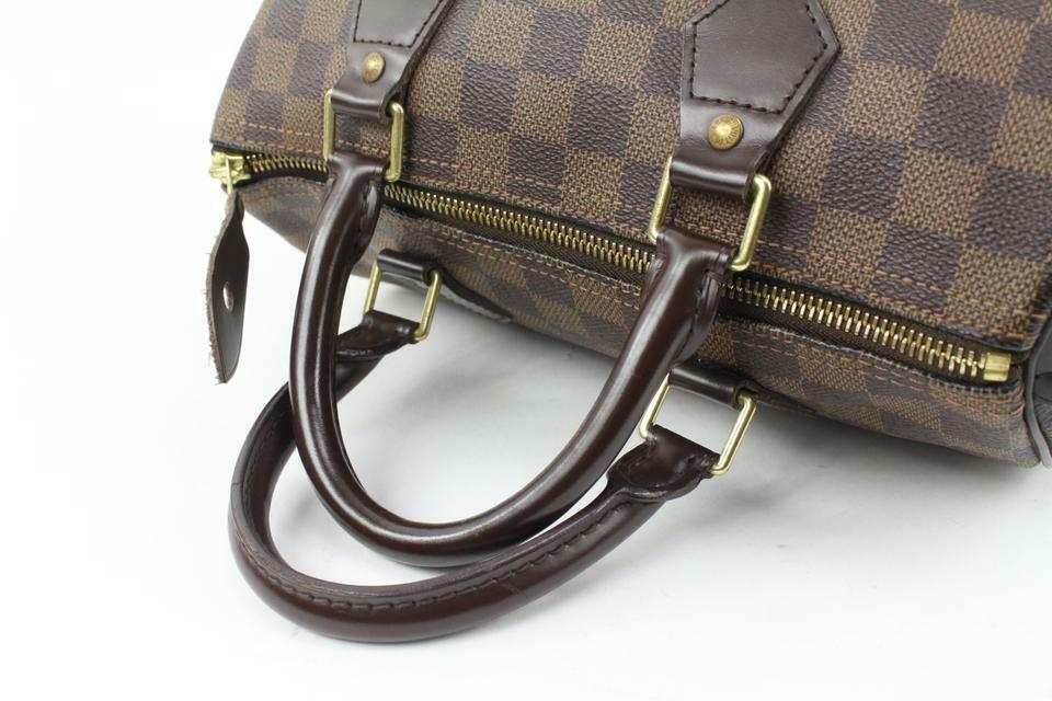 Louis Vuitton Damier Ebene Speedy 25 Boston Bag PM 1LV1114b