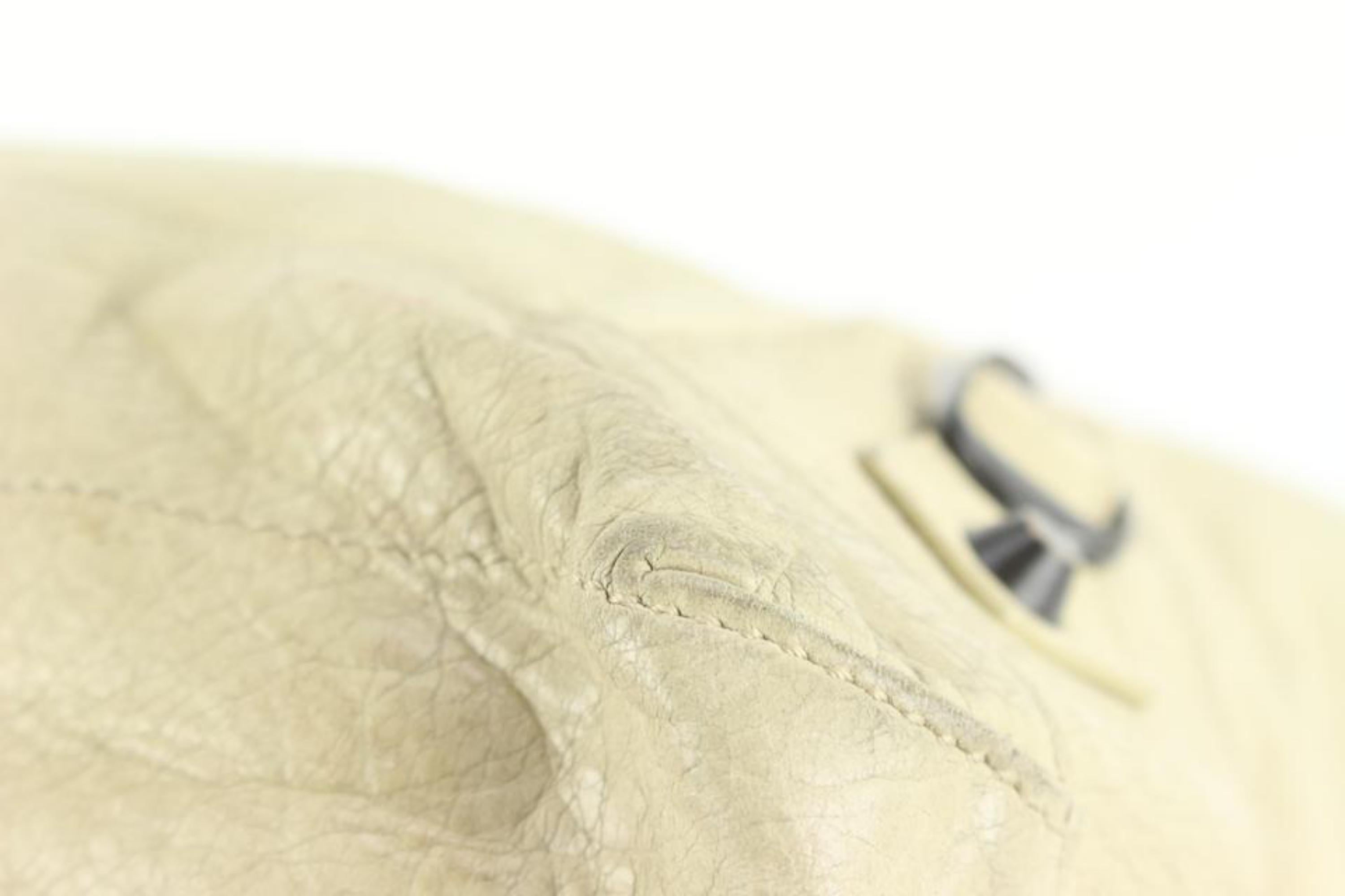 Balenciaga Cream Leather The Day One Hobo Bag 18ba53s