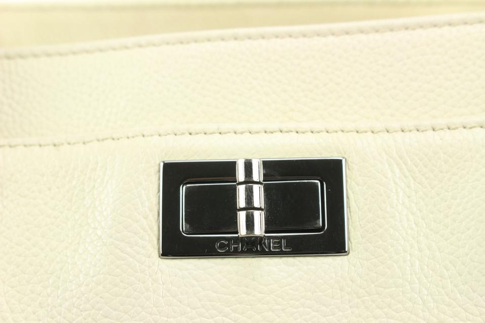 Chanel Cream Caviar Leather Cerf Reissue Tote bag 9ck216s