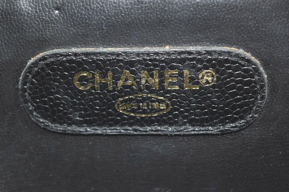 Chanel Black Quilted Caviar Leather Attache Briefcase 862467