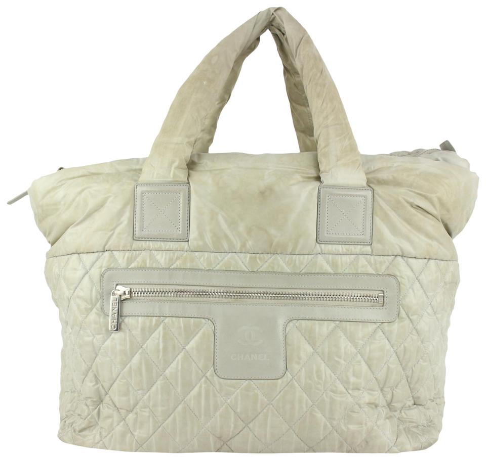 Chanel Grey Quilted Nylon Cocoon Tote Bag 1115c8