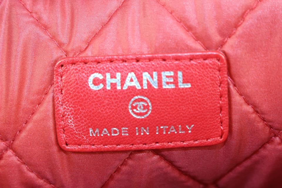Chanel Multicolor Woven Tweed O-Case Pochette Clutch Zip Pouch 2ck310s