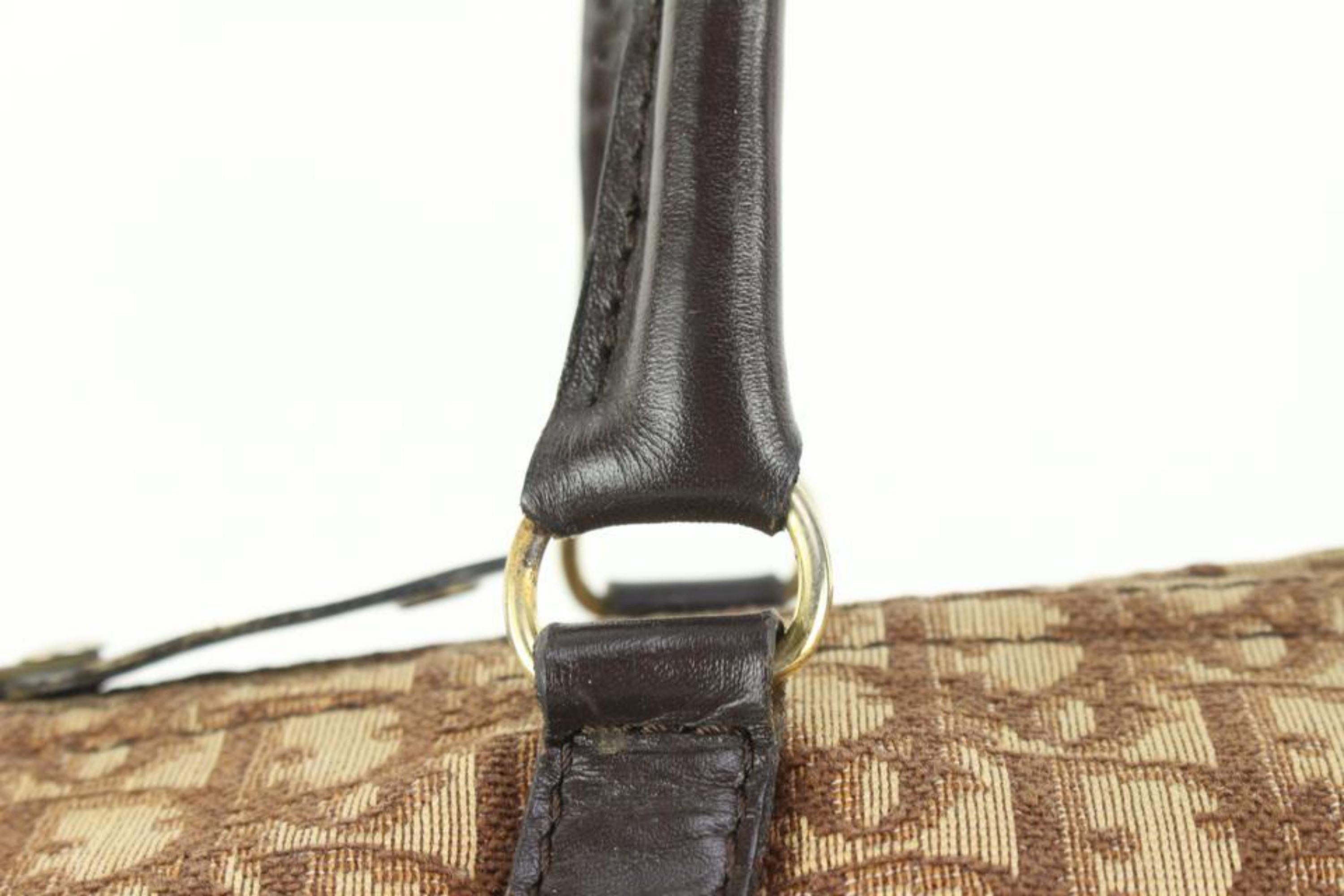 Dior Brown Monogram Trotter Boston Bag 66d55s