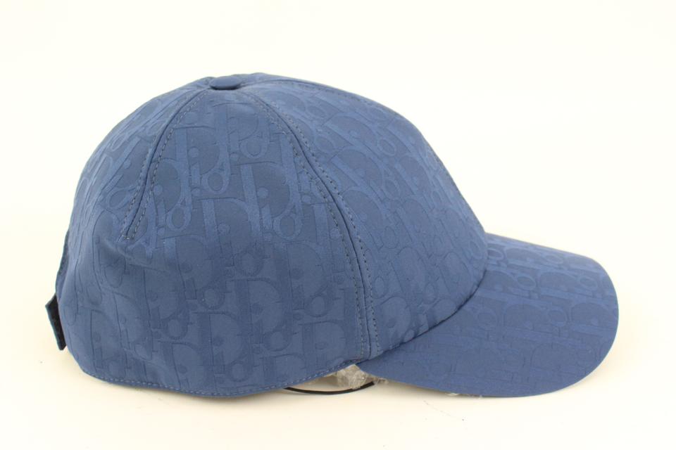 Dior Large Navy Oblique Trotter Casquette Baseball Cap Hat 3D419S