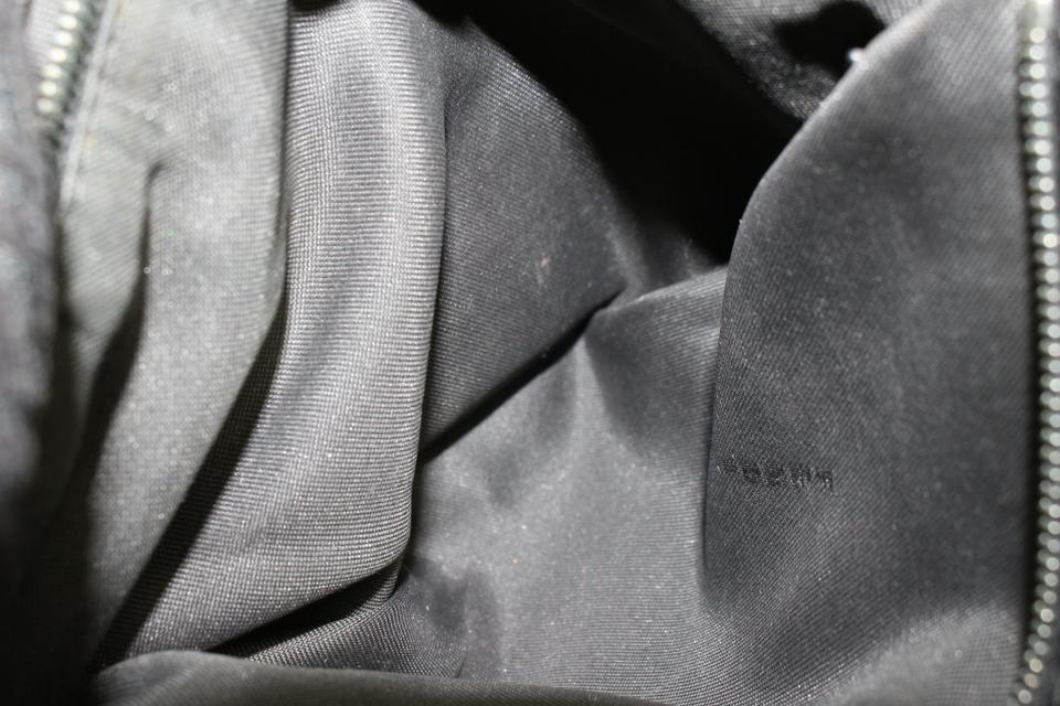 Fendi Black Monogram FF Zucchino Mama Baguette Shoulder bag 84f418s