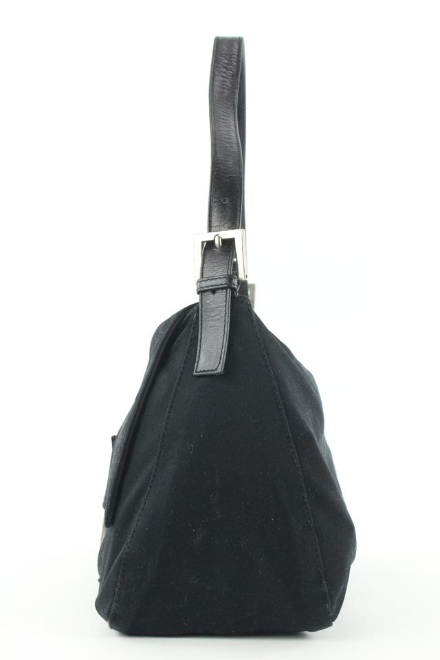 Fendi Black Mama Forever Shoulder Baguette Flap Bag 47ff125