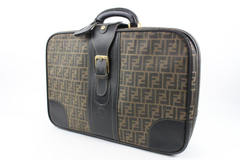 Fendi Brown Monogram FF Zucca Trunk Luggage Suitcase 119f10