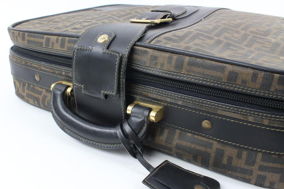 Fendi Brown Monogram FF Zucca Trunk Luggage Suitcase 119f10