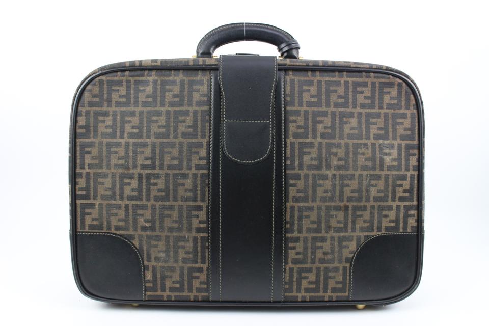 Fendi Brown Monogram FF Zucca Trunk Luggage Suitcase 119f10