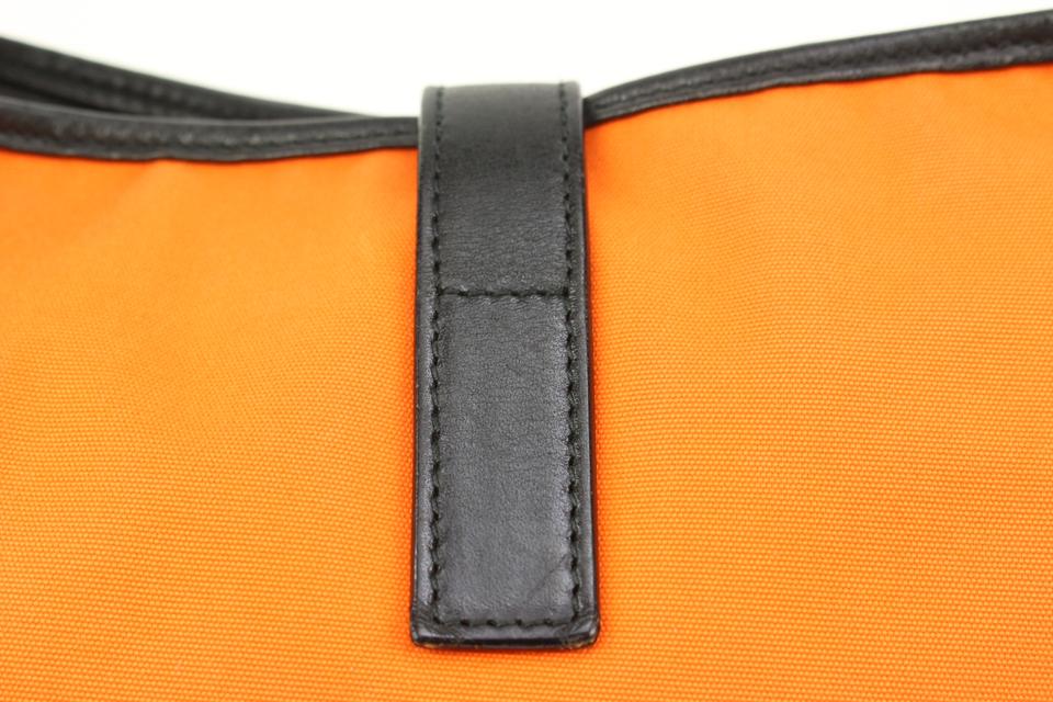 Gucci Orange x Black Jackie-O Hobo Bag 76g328s