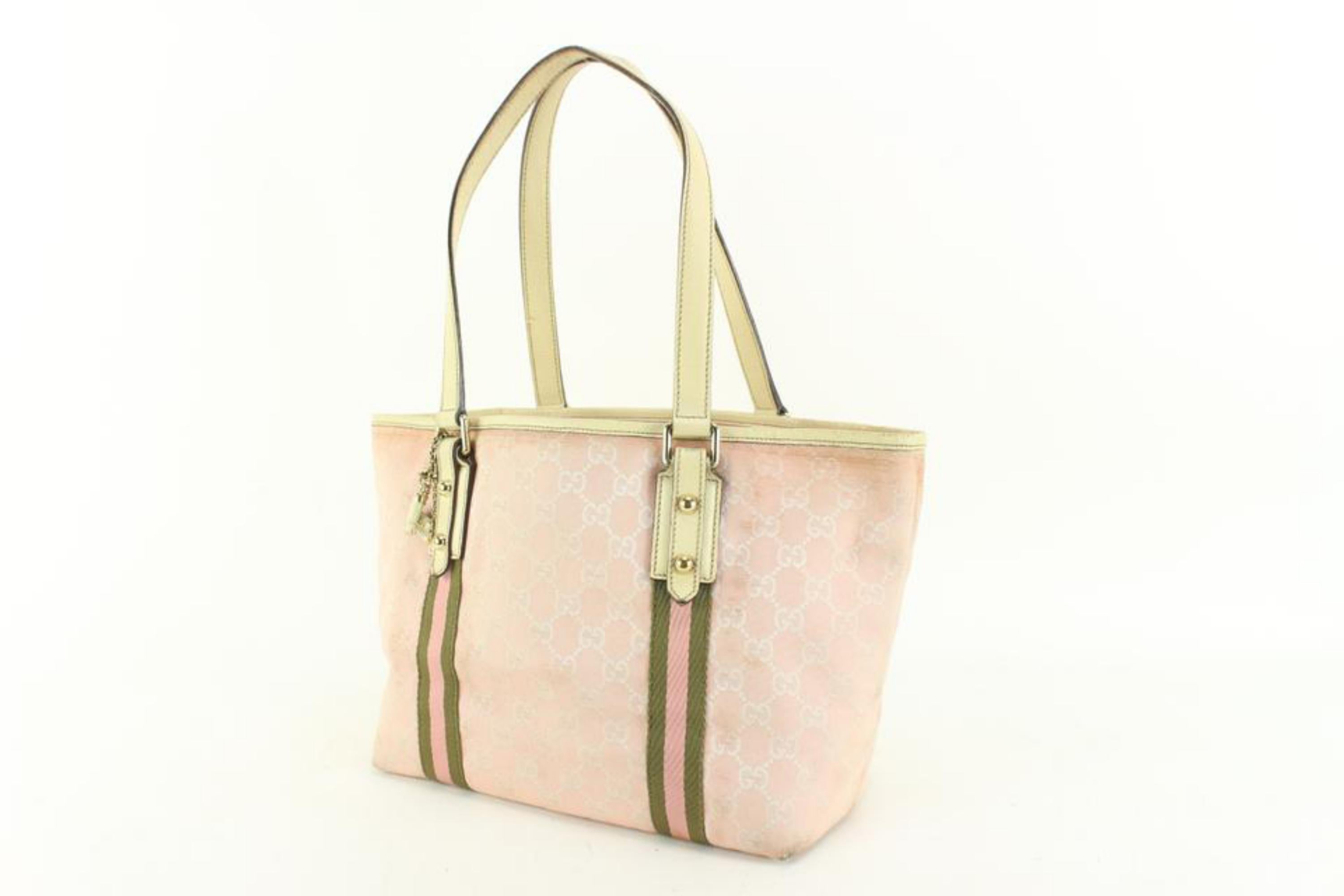 Gucci Pink GG Monogram Canvas Jolicoeur Tote Bag 3gz53s