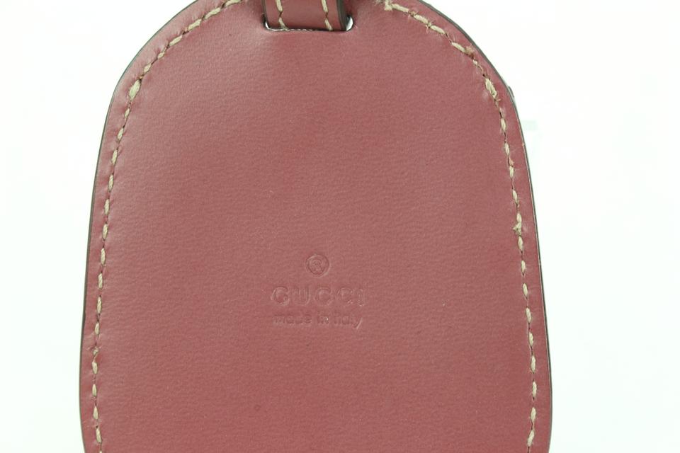 Gucci Mauve Clochette Luggage Tag from Reversible Supreme GG Tote 44g85