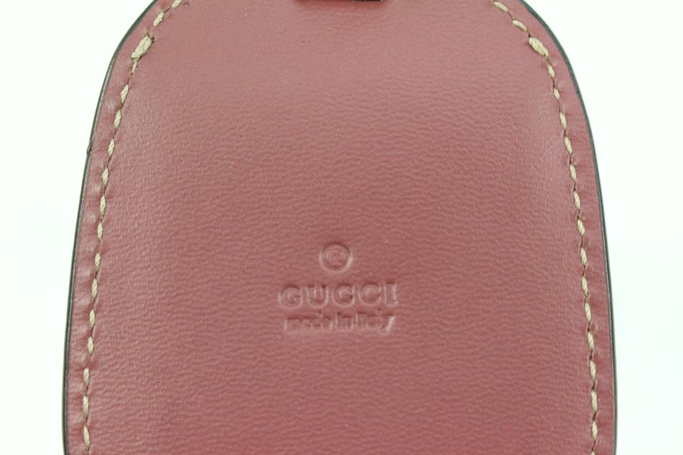 Gucci Mauve Clochette Luggage Tag from Reversible Supreme GG Tote s330g21