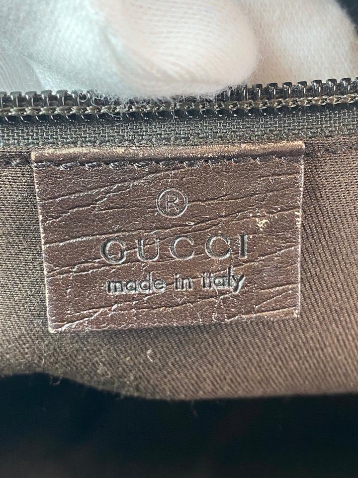 Gucci Monogram Signature Double Pocket Supreme Satchel 4GG910