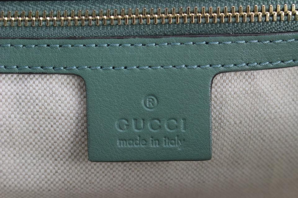 Gucci Green Patent Microguccissima Medium Nice Tote 59gk511s