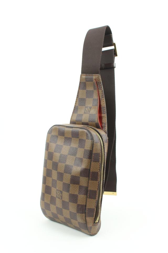 Louis Vuitton Damier Ebene Geronimos Body Bag Waist Pouch 119lv49