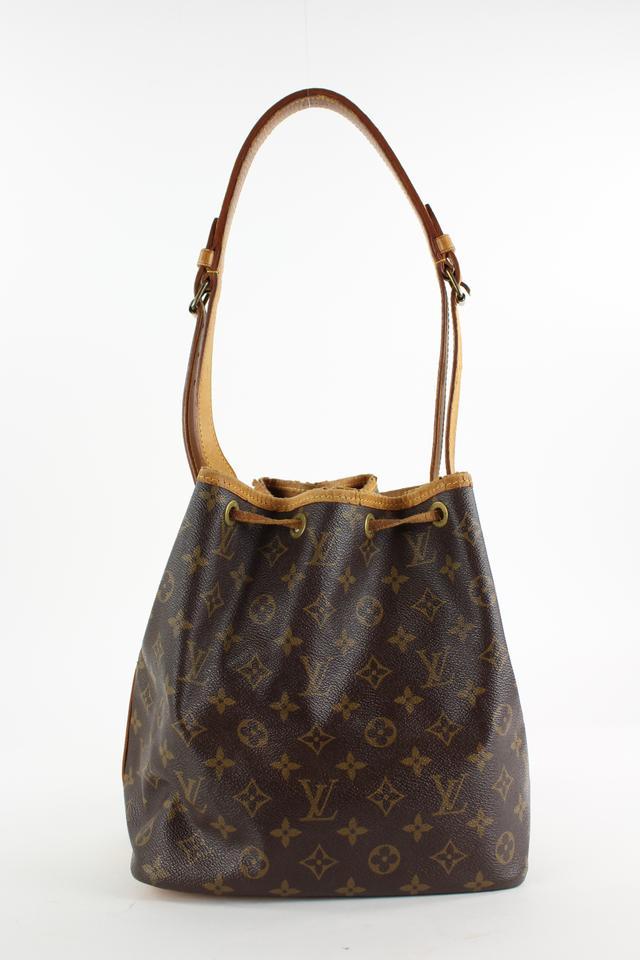 Louis Vuitton Monogram Petit Noe Drawstring Bucket Hobo Bag 9LVS1211