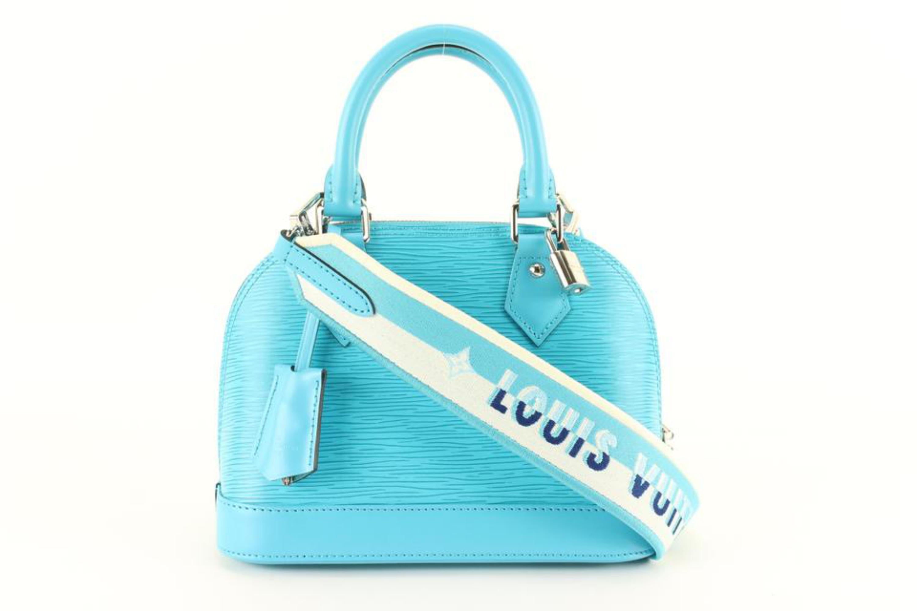 Louis Vuitton Limited Turquoise Epi Leather Alma BB  2LK919A