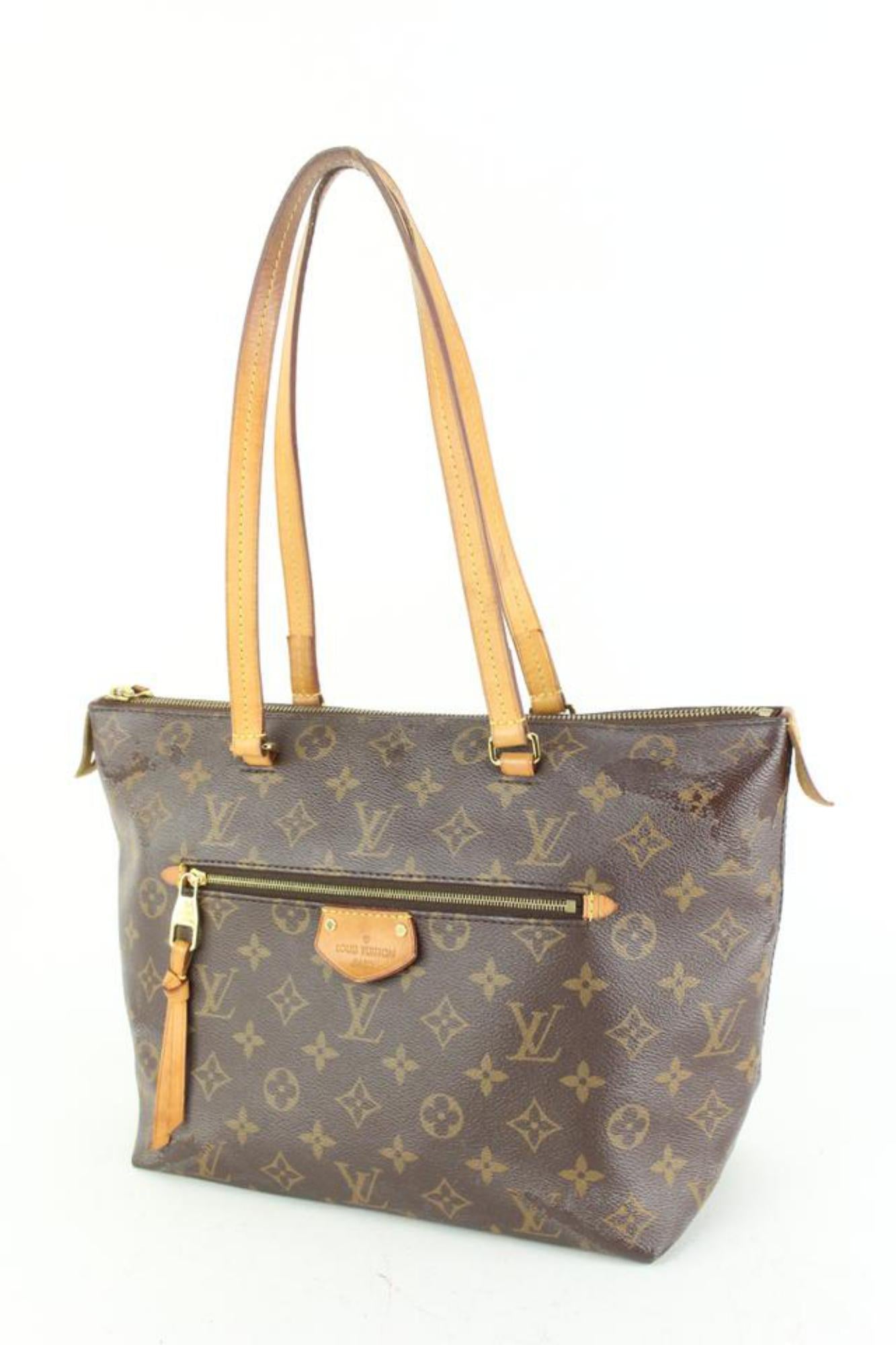 Louis Vuitton Discontinued Monogram Iena PM Zip Tote Bag 86lk67s