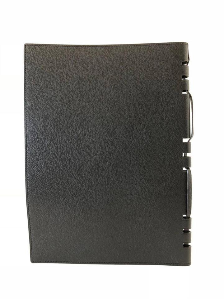 Louis Vuitton Large Black Leather Lady Handbook Cover GM 858119