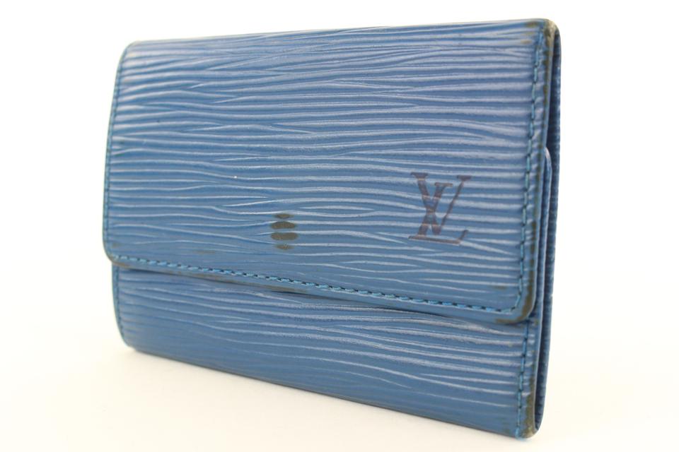 Louis Vuitton Blue Epi Leather Toledo Multicles 6 Key Holder 8lk0128