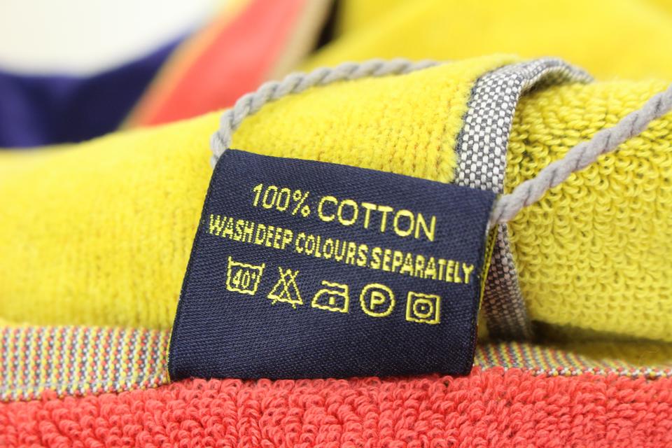 Louis Vuitton XL Huge Blue x Yellow x Red 2003 Auckland LV Cup Towel Throw 77lz422s