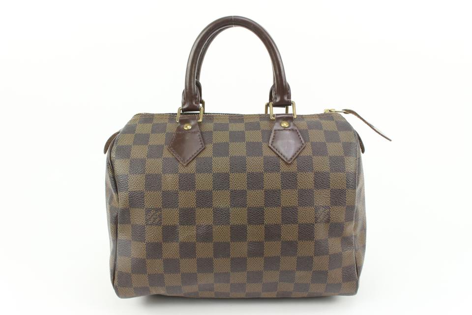 Louis Vuitton Small Damier Ebene Speedy 25 Boston Bag PM 87lv33s