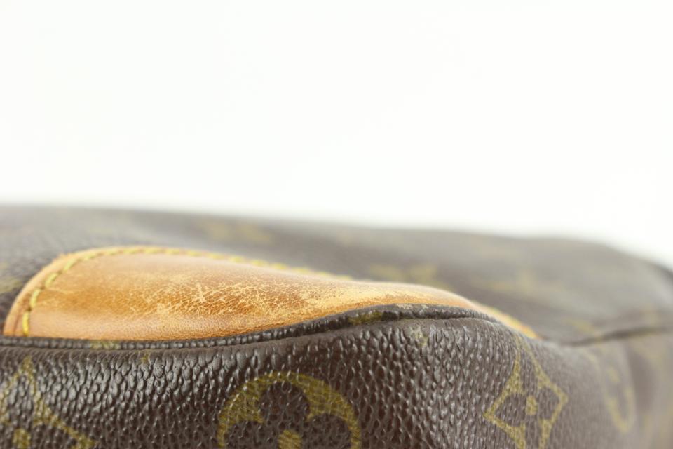 Louis Vuitton Discontinued Monogram Boulogne Zip Hobo Bag 13lv40