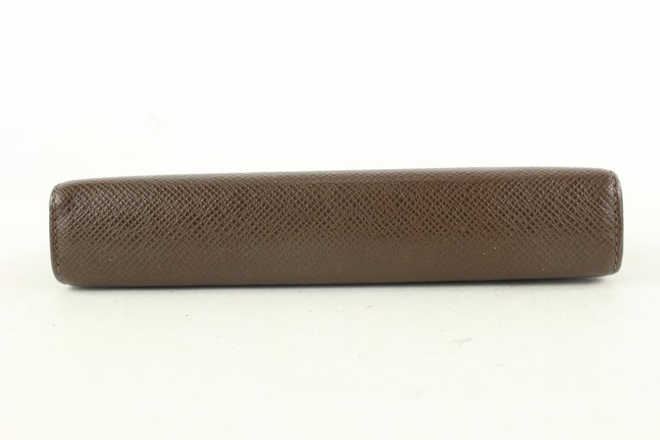 Louis Vuitton Brown Taiga Leather Small Ring Agenda PM Diary Cover 651lvs617