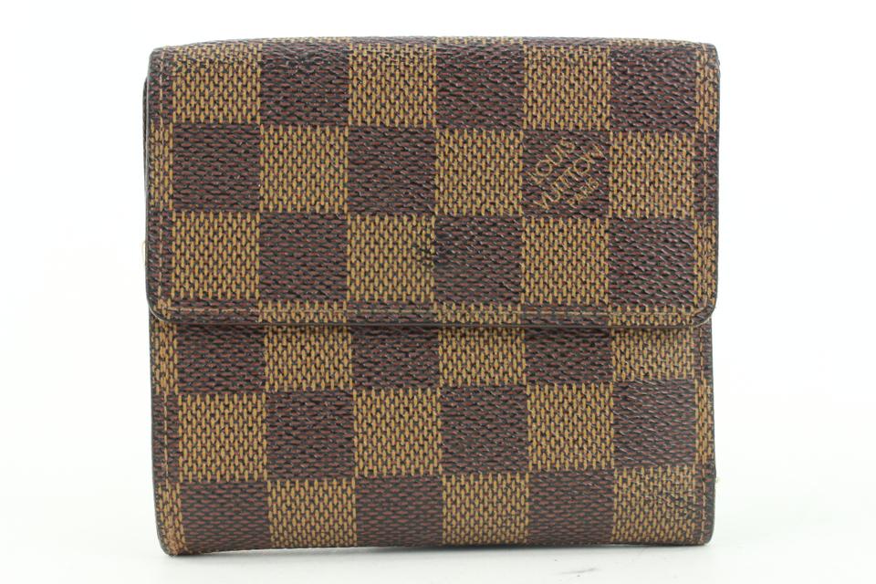 Louis Vuitton Damier Ebene Elise Compact Snap Wallet 366lvs525