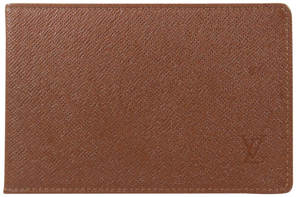 Louis Vuitton Brown ID Holder Card Wallet Insert 1LZ1104