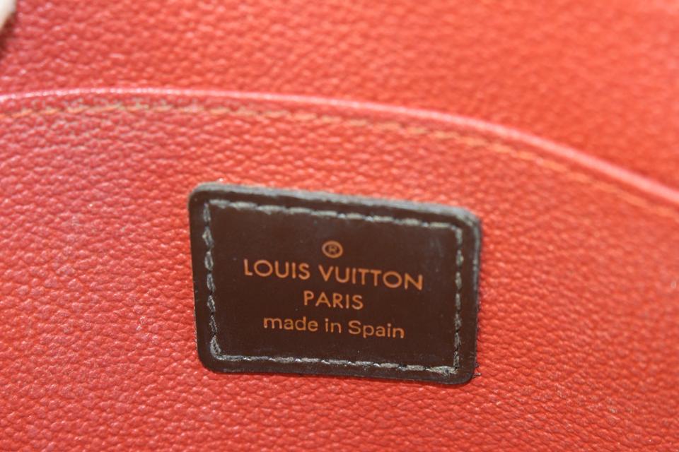 Louis Vuitton Damier Ebene Cosmetic Pouch Demi Ronde Toiletry Pouch 104lv56