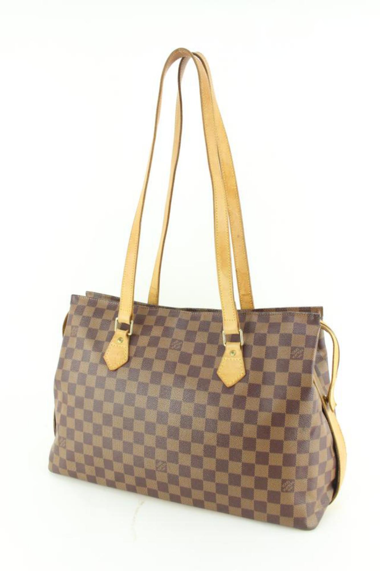 Louis Vuitton Damier Ebene Columbine Zip Shoulder Bag 5lz68s