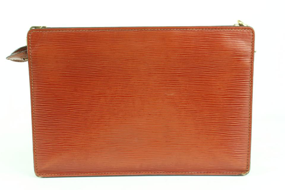 Louis Vuitton Brown Epi Leather Enghien 2way Bag with Strap 9lv1022