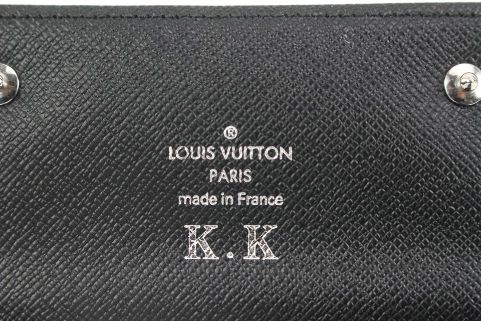 Louis Vuitton Black Damier Graphite Compact Snap Wallet 2lk318s