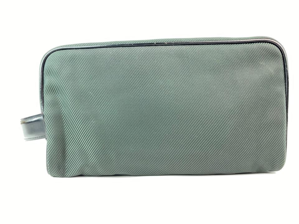 Louis Vuitton Green Taiga Nylon Palana Cosmetic Pouch Toiletry Case 18LV0