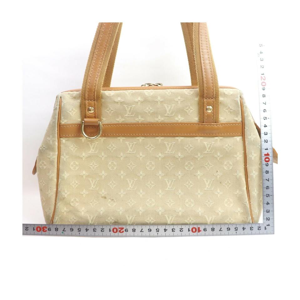 Louis Vuitton Khaki Beige Monogram Mini Lin Josephine PM Speedy Boston Bag  863396