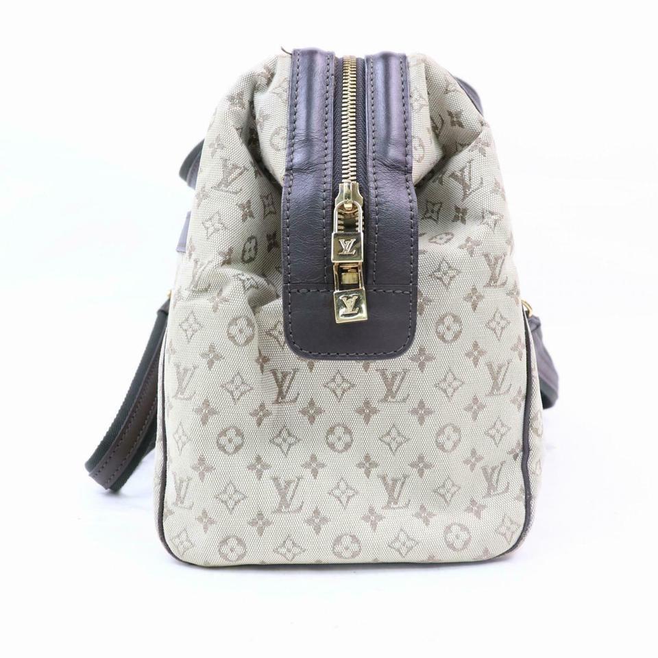 Louis Vuitton Khaki Monogram Mini Lin Josephine Bandouliere Speedy with Strap 857708