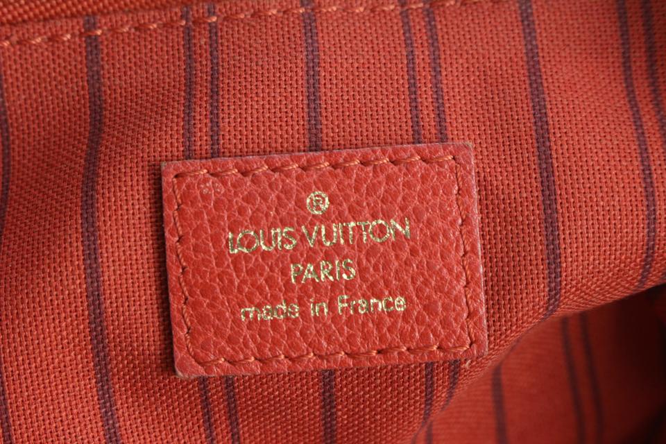 Louis Vuitton Red Leather Monogram Empreinte Lumineuse PM 2way Bag 1lk516s