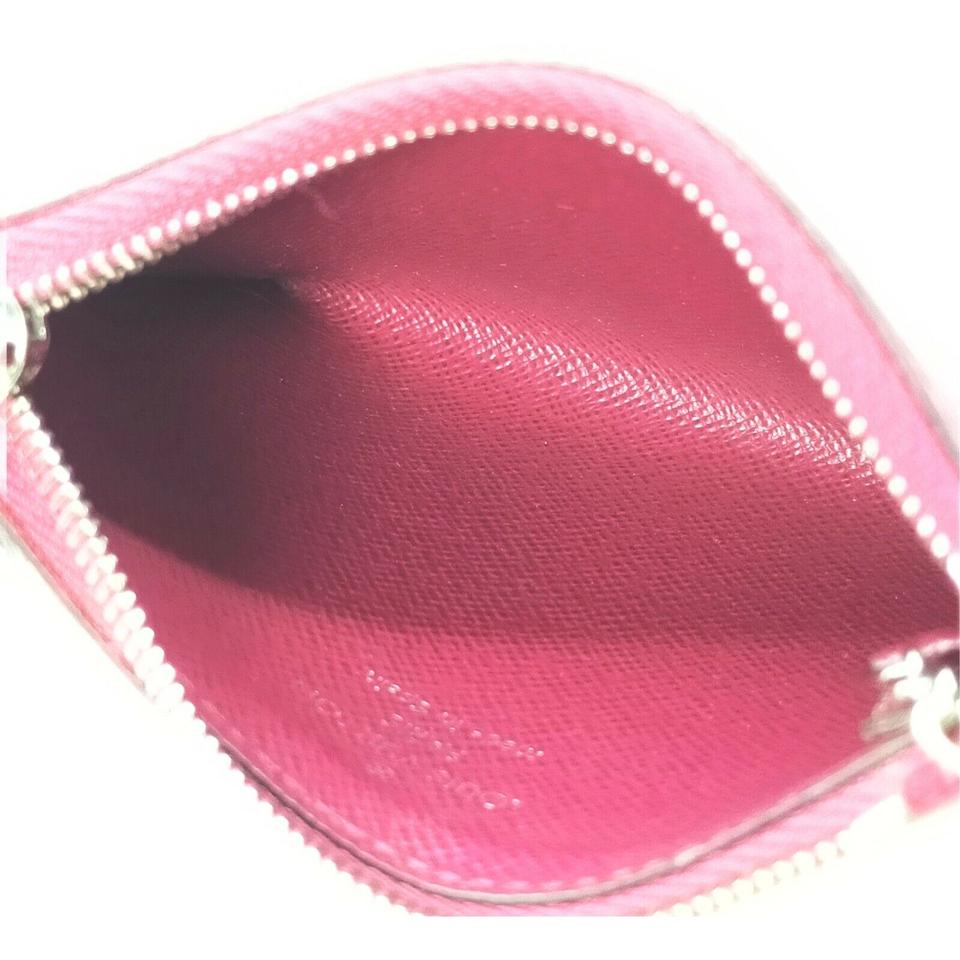 Louis Vuitton Multicolor Pink Epi Leather Trio Card Case Wallet Keychain 863137