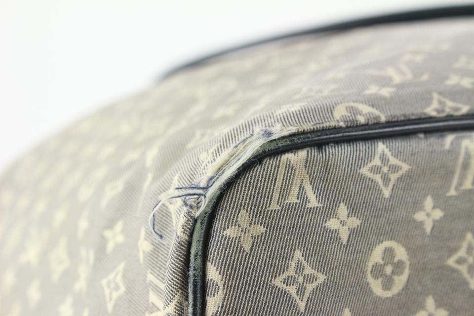 Louis Vuitton Grey x Navy Monogram Idylle Mini Lin Neverfull MM Tote Bag 15LV1104