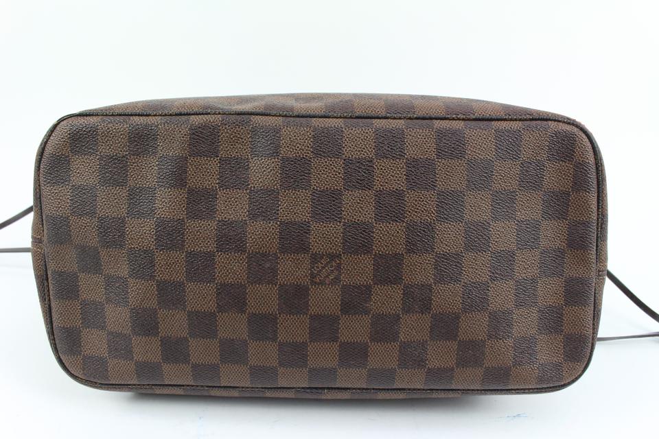 Louis Vuitton Damier Ebene Neverfull MM Tote Bag 88lv39s