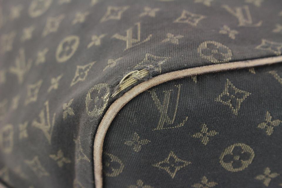 Louis Vuitton Ebene Monogram Mini Lin Idylle Neverfull MM Tote Bag 926lvs415