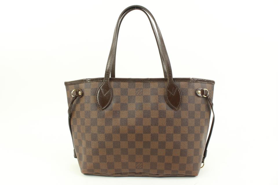 Louis Vuitton Small Damier Ebene Neverfull PM Tote Bag 70lv315s