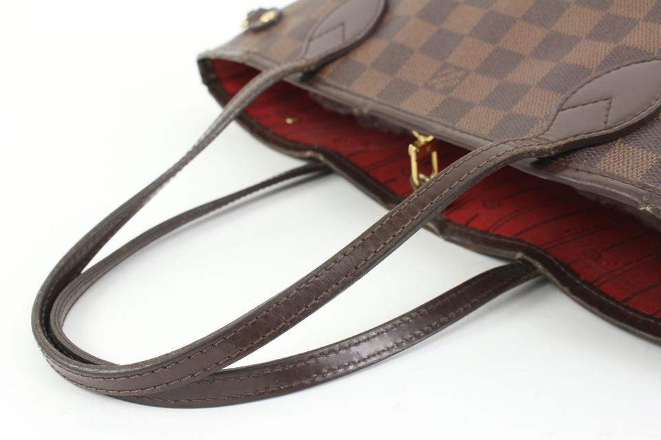 Louis Vuitton Small Damier Ebene Neverfull PM Tote Bag 70lv315s